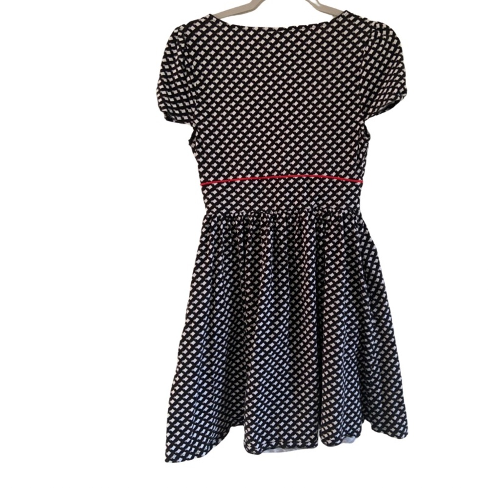 Coraline 2019 LAIKA black white red XS drees cotton-spandex short leaves - Picture 5 of 7
